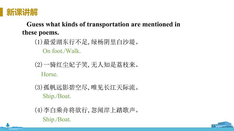 冀教版英语八年级上册 Lesson 35 Future Transportation PPT课件05