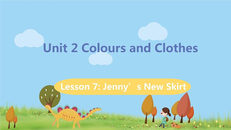 冀教版英语七年级上册 Unit 2 Colours and Clothes Lesson 7 PPT课件01