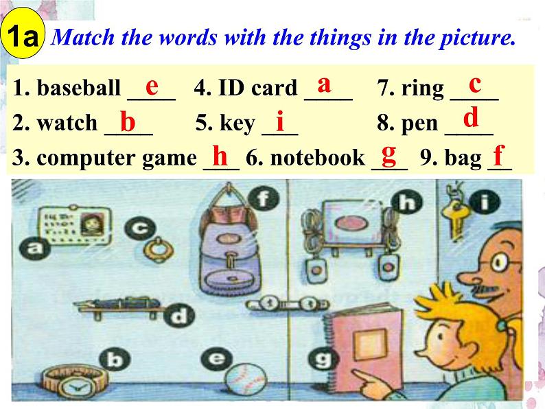 人教版七年级上册 U3 Section B 1a-1e 课件第8页