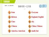 外研版七年級上冊英語習題課件 Module1 Period 4   Unit 2 B