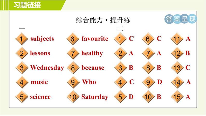 外研版七年级上册英语习题课件 Module5 Period 2   Unit 1 B第3页