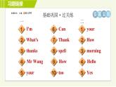 外研版七年級上冊英語習題課件 Starter Module1 Unit 2