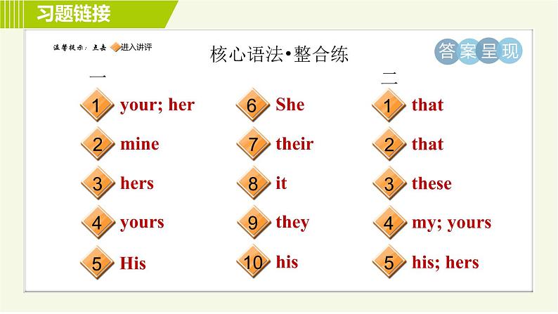 人教版七年级上册英语习题课件 Unit3 Period 3 Section A Grammar Focus02