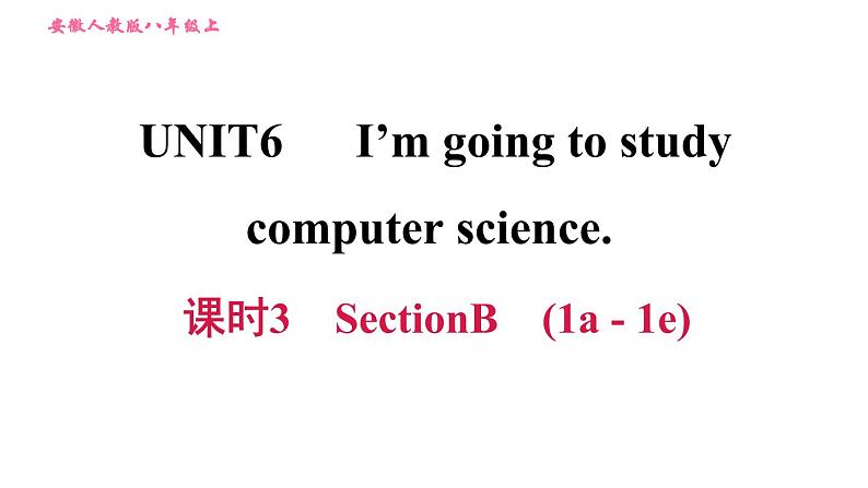 人教版八年级上册英语习题课件 Unit6 课时3 Section B (1a - 1e)01