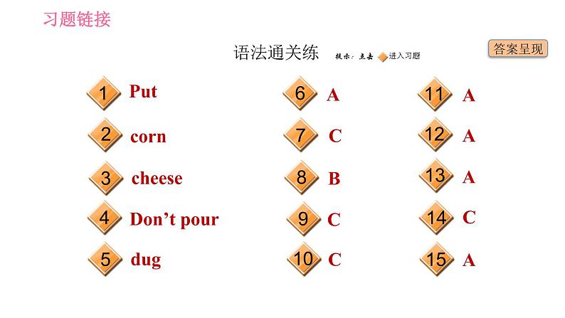 人教版八年级上册英语习题课件 Unit8 课时2 Section A (Grammar Focus - 3c)02