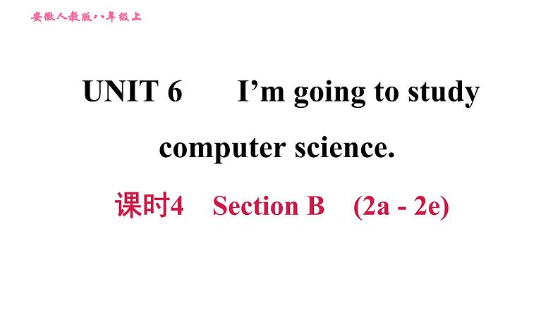 人教版八年级上册英语习题课件 Unit6 课时4 Section B (2a - 2e)01