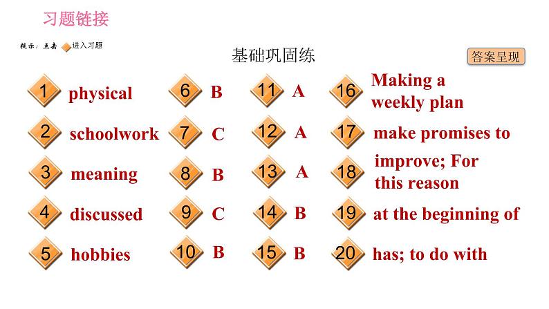 人教版八年级上册英语习题课件 Unit6 课时4 Section B (2a - 2e)02