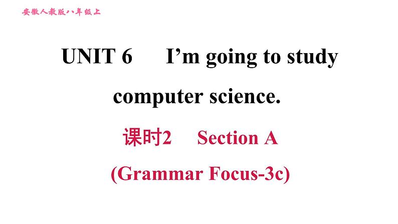 人教版八年级上册英语习题课件 Unit6 课时2 Section A(Grammar Focus－3c)第1页