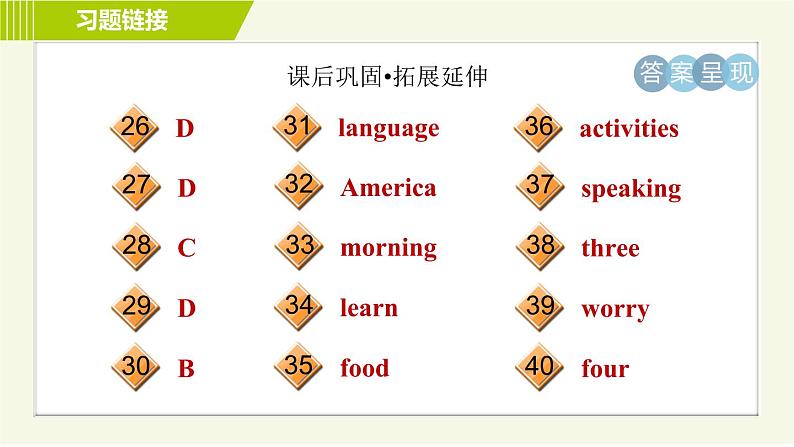 译林版七年级上册英语习题课件 Unit3 Period 3 Reading Ⅱ第6页