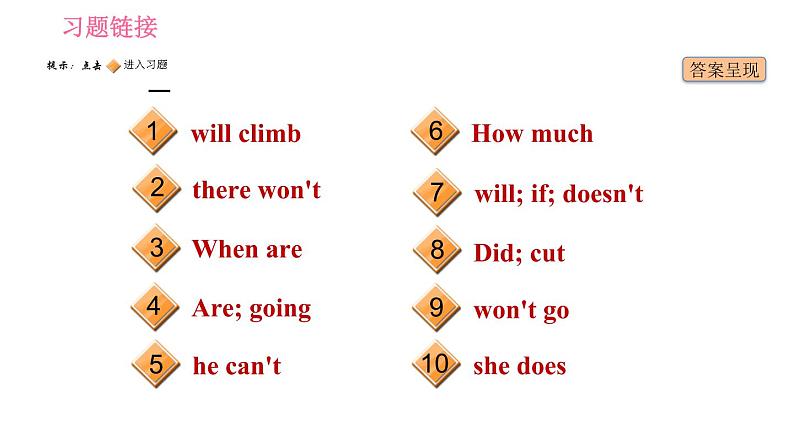 人教版八年级上册英语 期末专训训练 习题课件02