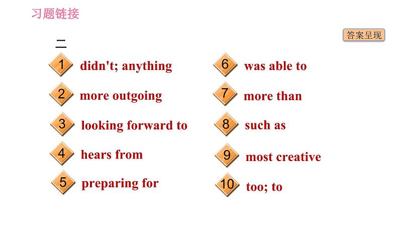 人教版八年级上册英语 期末专训训练 习题课件03