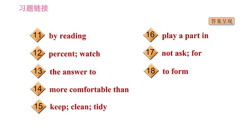 人教版八年级上册英语 期末专训训练 习题课件07