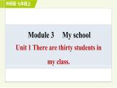 外研版七年级上册英语习题课件 Module 3 Unit 1 There are thirty students in my class.