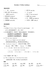 外研版 (新标准)九年级上册Unit 1 My family always go somewhere interesting as soon as the holiday begins.导学案