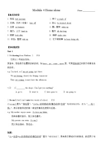 初中英语外研版 (新标准)九年级上册Unit 1 I can look after myself, although it won’t be easy for me.学案及答案