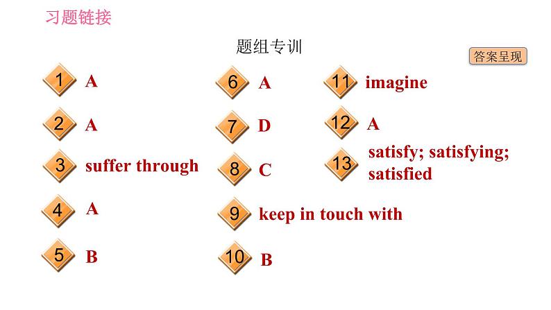 冀教版九年级英语 Unit7 习题课件03