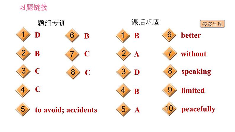 冀教版九年级英语 Unit7 习题课件03