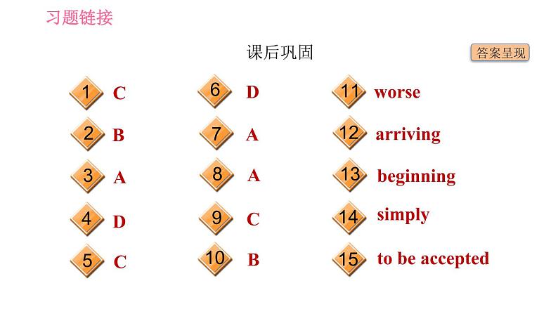 冀教版九年级英语全一册 Unit9 习题课件04