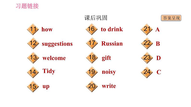 冀教版九年级英语全一册习题课件 Unit8 Lesson 47 Good Manners第5页