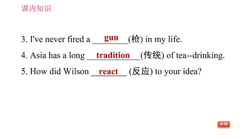 冀教版九年级英语全一册习题课件 Unit8 Lesson 48 Supper with the Bradshaws第8页