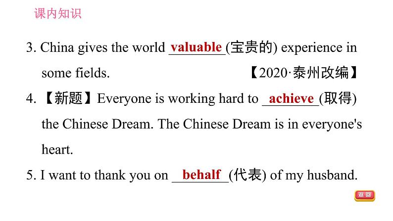 冀教版九年级英语全一册习题课件 Unit10 Lesson 58 Ms. Liu's Speech08