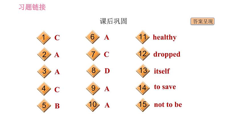 冀教版九年级英语全一册习题课件 Unit10 Lesson 56 Manage Your Time04