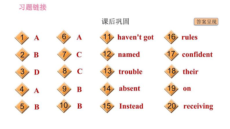 冀教版九年级英语全一册习题课件 Unit9 Lesson 53 Working in Groups05