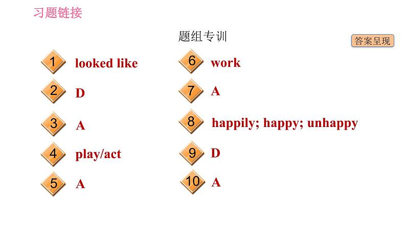 冀教版九年级英语全一册习题课件 Unit6 Lesson 36 Making Plays Is Fun03