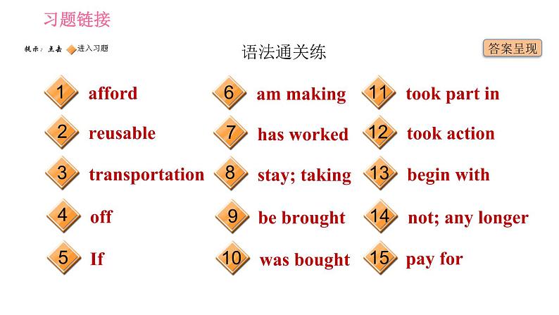 人教版九年级上册英语习题课件 Unit13 课时3　Section A(Grammar Focus－4c)02