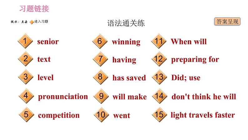 人教版九年级上册英语习题课件 Unit14 课时3　Section A(Grammar Focus－4b)02