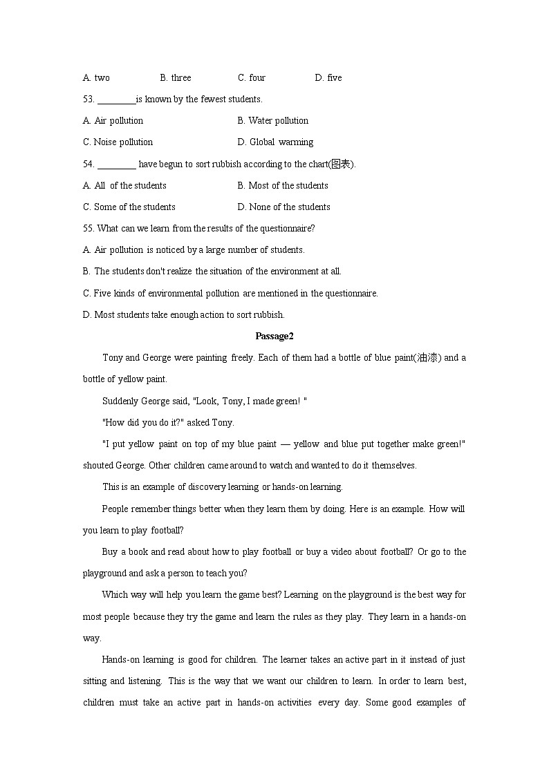 辽宁省丹东市2019-2021年三年中考英语试卷分类汇编：阅读理解02