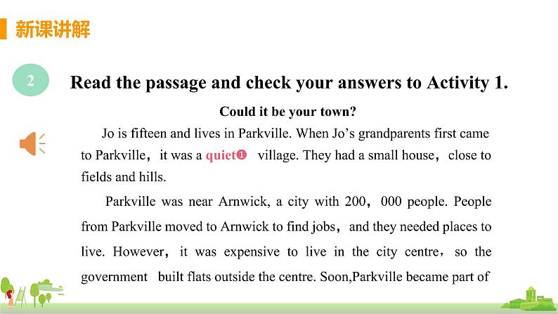 外研英语八年级上册 Module 9  Unit 2 Arnwick was a city with 200,000 people PPT课件+素材06