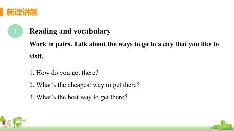 外研英语八年级上册 Module 4  Unit2 What is the best way to travel PPT课件+素材04