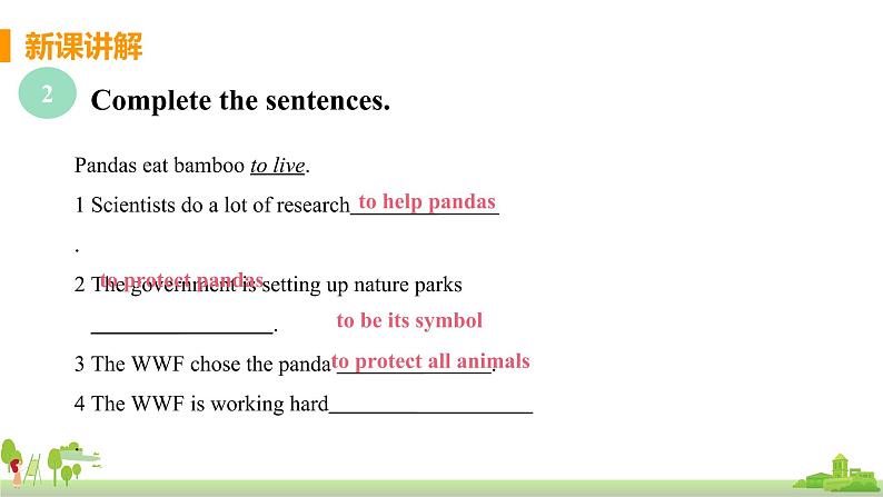 Unit2 The WWF is working hard to save them all第7页