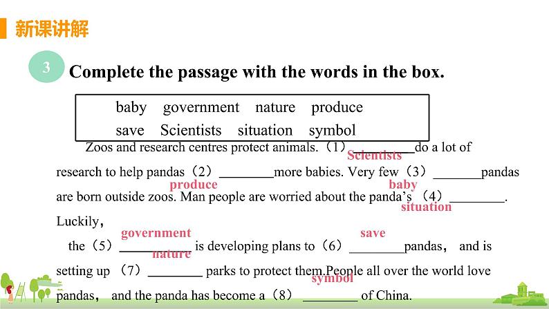 Unit2 The WWF is working hard to save them all第8页