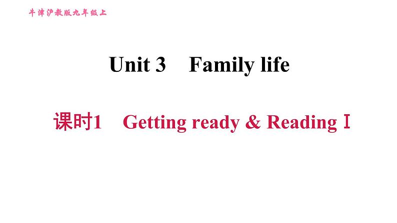 沪教版九年级上册英语课件 Unit3  课时1 Getting ready & ReadingⅠ第1页