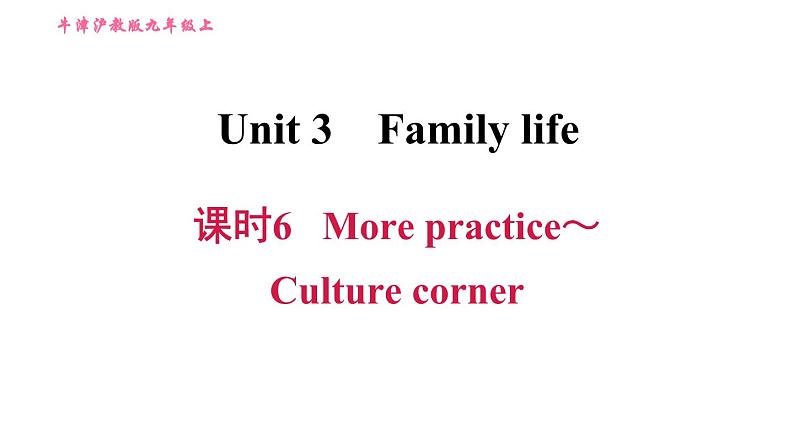 沪教版九年级上册英语课件 Unit3  课时6 More practice～Culture corner01