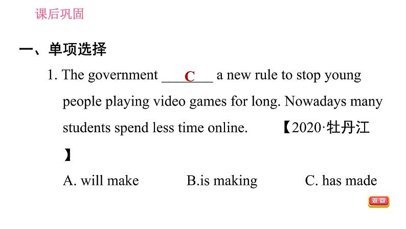 鲁教五四版九年级全一册英语习题课件 Unit8 Period 3 Section A(Grammar Focus-4c)& Section B (1a-1e)第8页