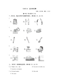 人教新目标 (Go for it) 版九年级全册Unit 10 You’re supposed to shake hands.综合与测试精练