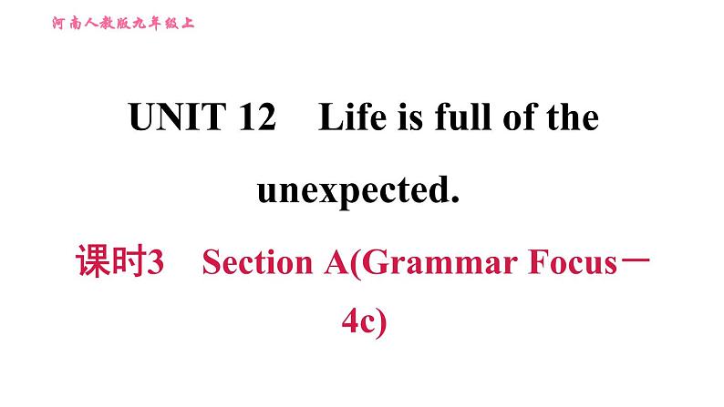 人教版九年级全册英语 Unit12 习题课件01