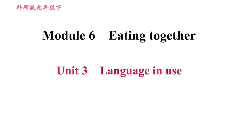 外研版九年级下册英语 Module 6  习题课件01