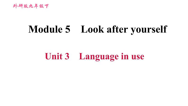 外研版九年级下册英语课件 Module 5 Unit 3 Language in use第1页