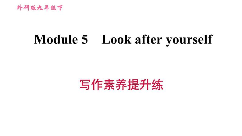 外研版九年级下册英语 Module 5  习题课件01