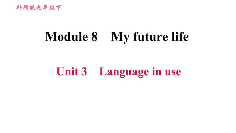外研版九年级下册英语 Module 8  习题课件01