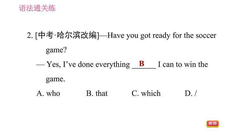 外研版九年级下册英语 Module 8  习题课件06