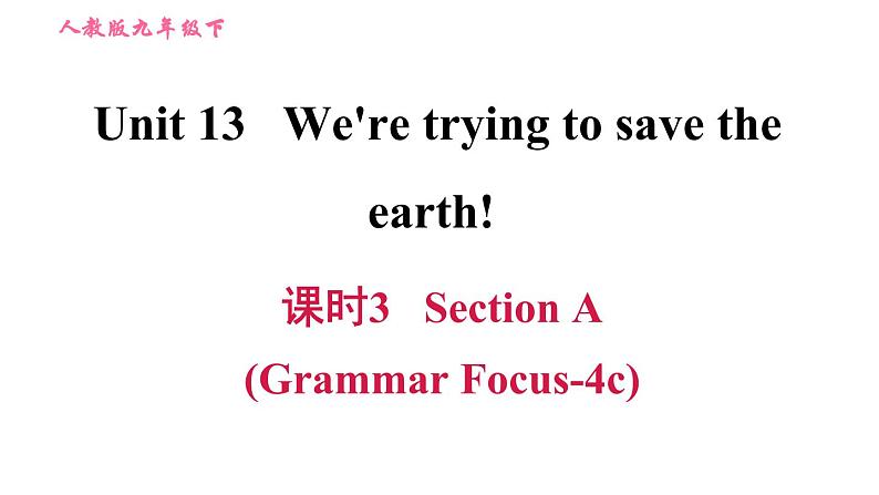 人教版九年级下册英语 Unit13 习题课件01