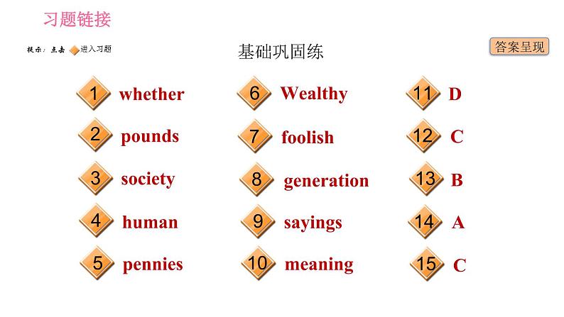 冀教版九年级下册英语课件 Unit 8 Lesson 44 Popular Sayings02