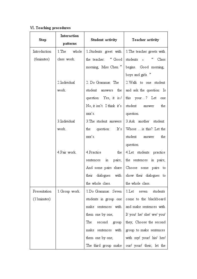 仁爱科普版初中英语七年级上 Unit 2 Topic 3 Section D 教学设计第3页
