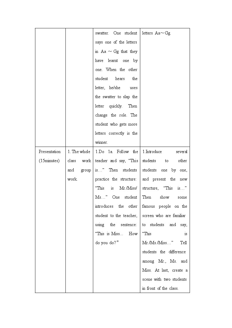 仁爱科普版初中英语七年级上 Unit 1Topic 1 Section B 教学设计第3页