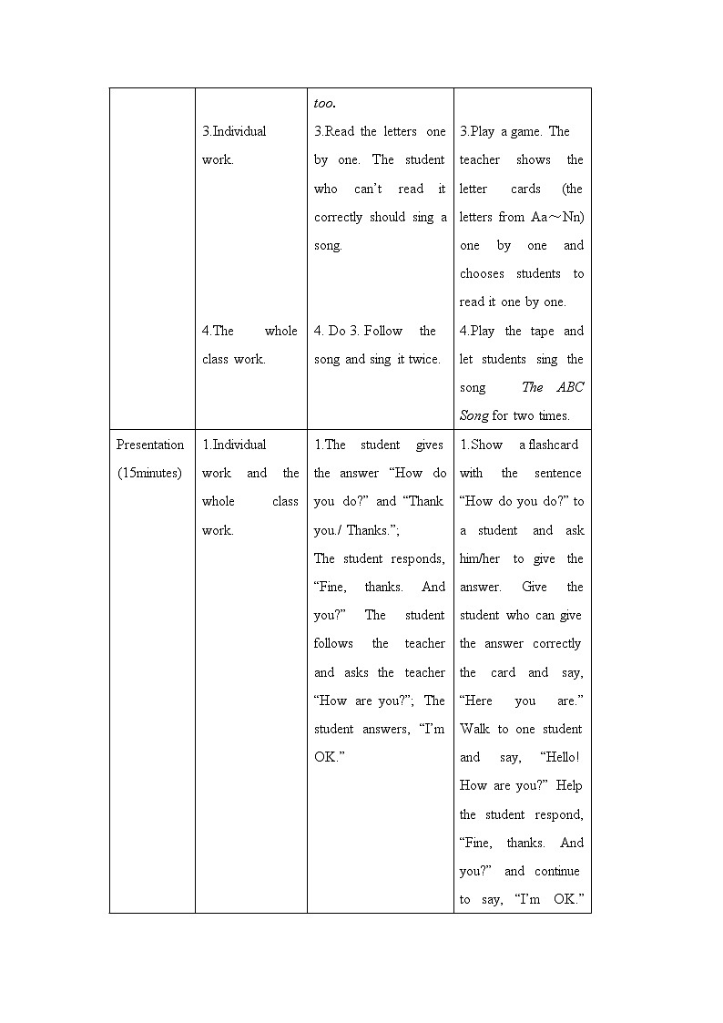 仁爱科普版初中英语七年级上 Unit 1Topic 1 Section C 教学设计第3页